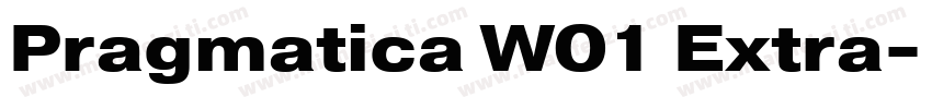 Pragmatica W01 Extra字体转换